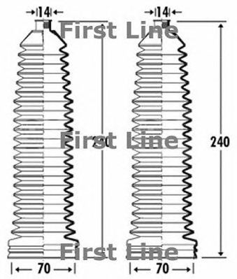 FIRST LINE fsg3339 -  Пыльник, рулевое управление